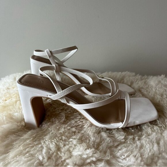 H&M White Square Toe Heeled Sandals - Picture 7 of 13